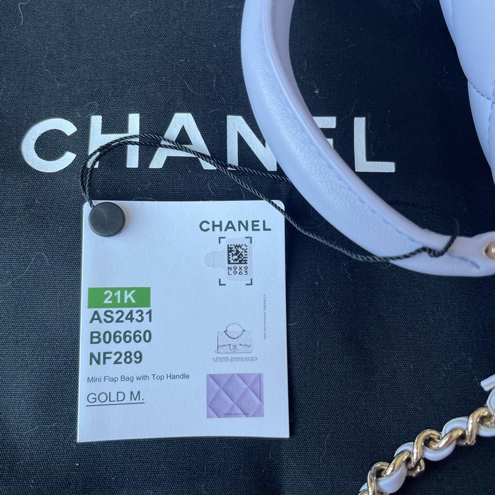 Chanel Mini Flap with top handle. - Picture 10 of 16